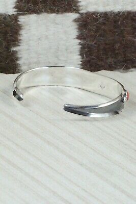 Turquoise, Coral & Sterling Silver Bracelet - Paul Largo
