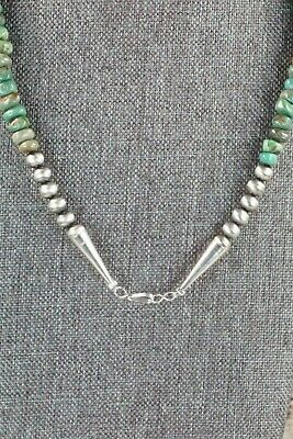 Turquoise & Sterling Silver Necklace - Navajo