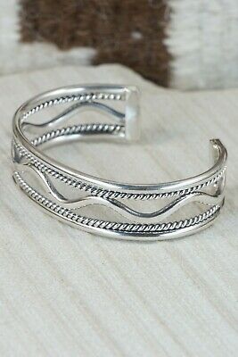 Navajo Sterling Silver Bracelet - Elaine Tahe