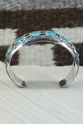 Navajo Turquoise & Sterling Silver Bracelet - Wilbert Muskett Sr.