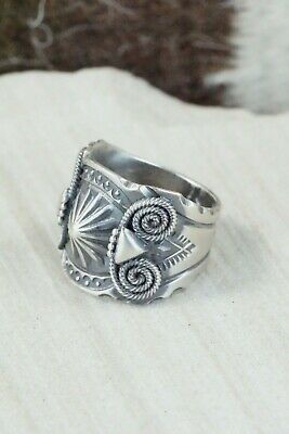 Navajo Sterling Silver Ring - Delbert Gordon - Size 10.5