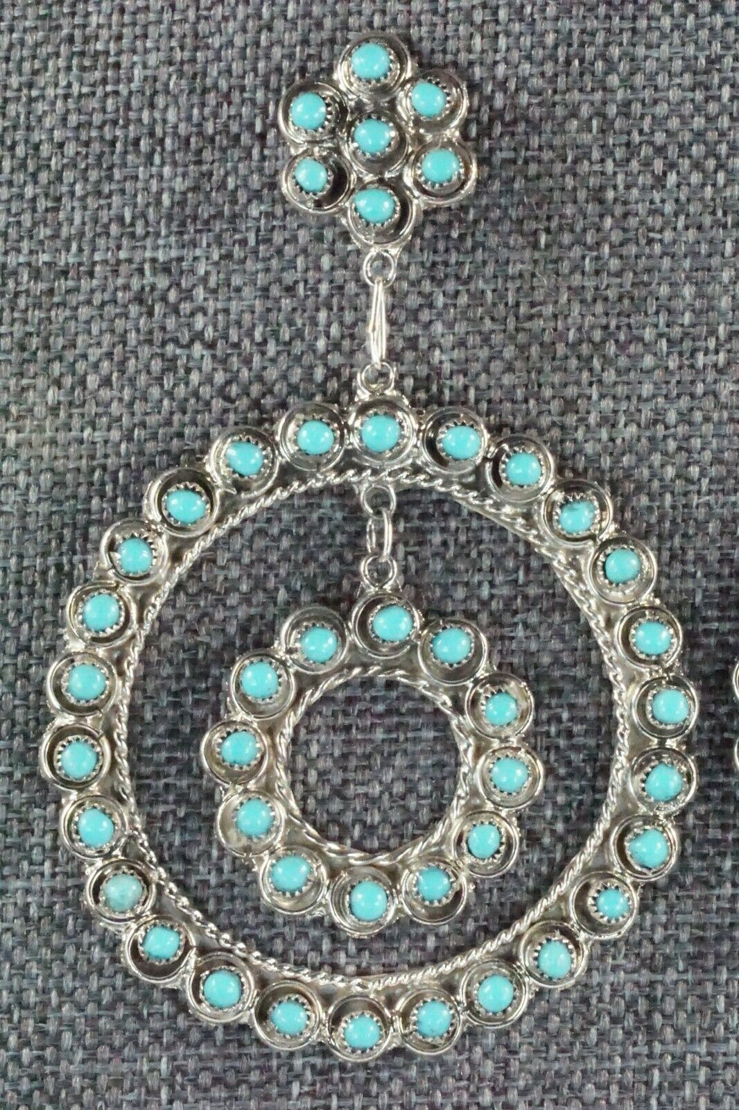 Turquoise & Sterling Silver Earrings - Waylon Johnson