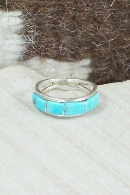 Turquoise & Sterling Silver Ring - Gloria Waseta - Size 6.25