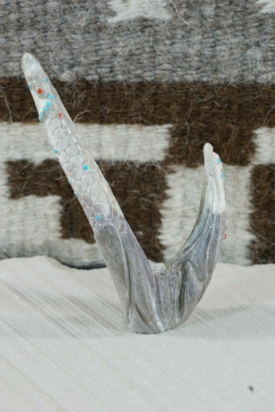 Corn Maiden Zuni Fetish Carving - Derrick Kaamasee - High Lonesome Trading