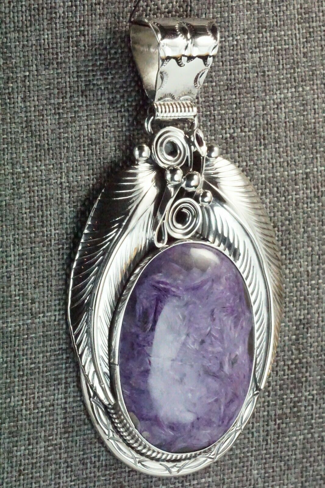 Charoite & Sterling Silver Pendant - Davey Morgan