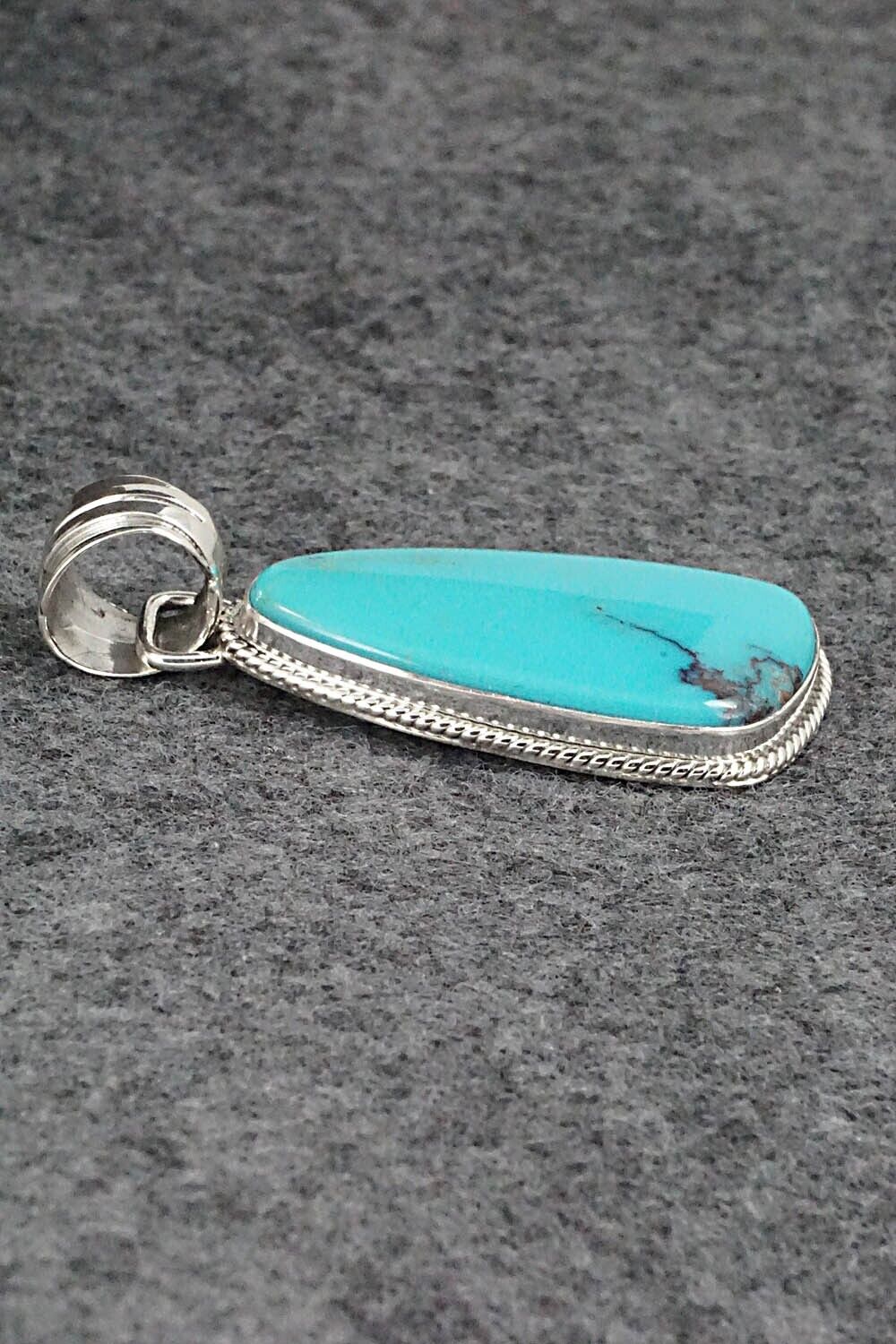 Turquoise and Sterling Silver Pendant - Sharon McCarthy