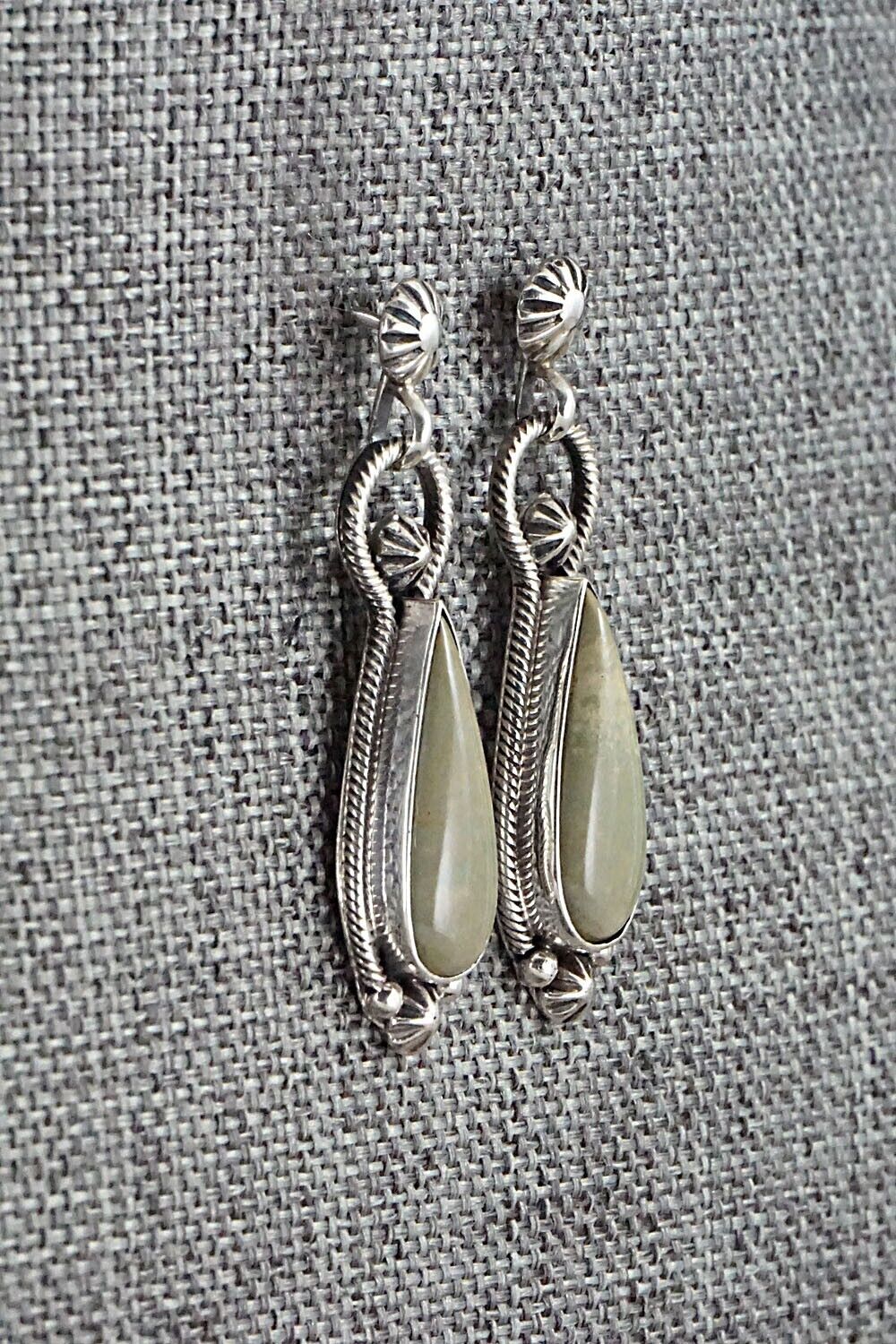 Turquoise & Sterling Silver Earrings - Verley Betone