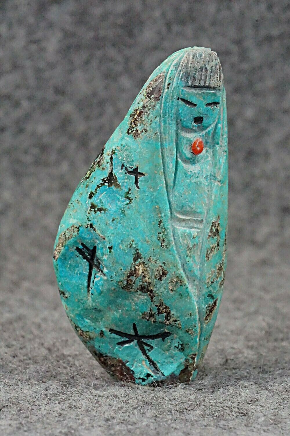 Corn Maiden Zuni Fetish Carving - Sandra Quandelacy