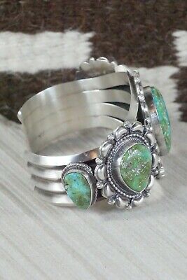 Navajo Turquoise & Sterling Silver Bracelet - Tom Lewis