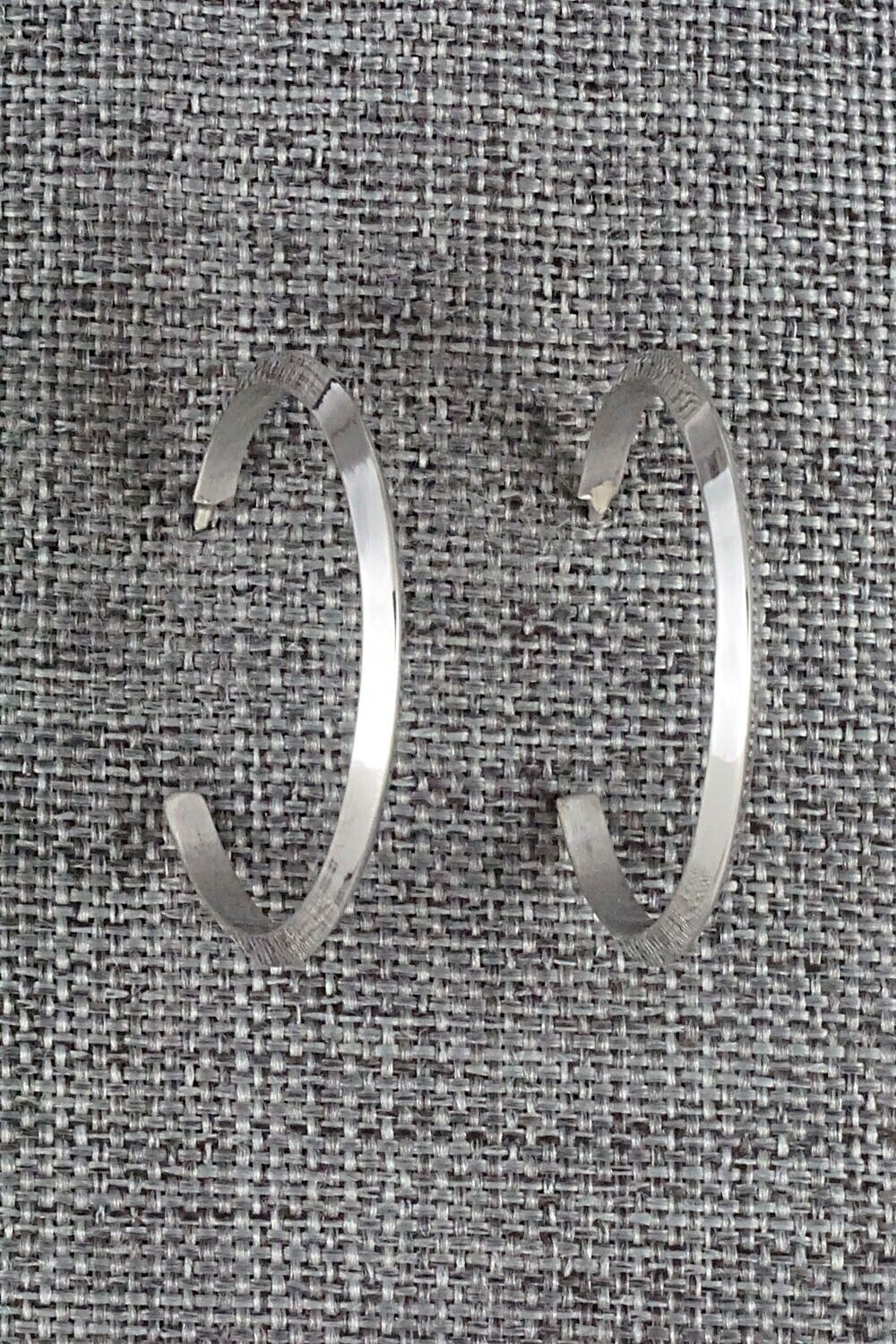 Sterling Silver Hoop Earrings - Elaine Tahe