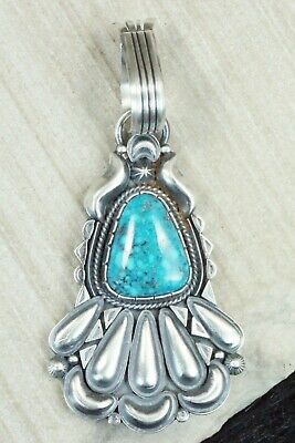 Turquoise and Sterling Silver Pendant - Derrick Gordon