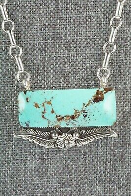 Turquoise & Sterling Silver Necklace - Greg Yazzie