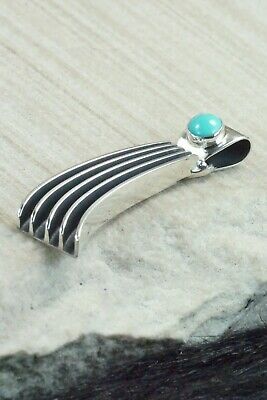 Turquoise & Sterling Silver Pendant - James Bahe