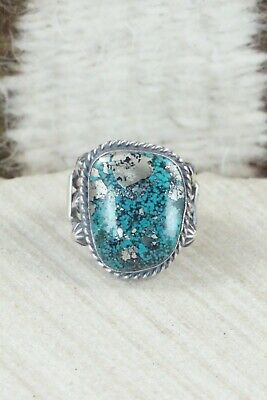 Turquoise & Sterling Silver Ring - Samuel Yellowhair - Size 5