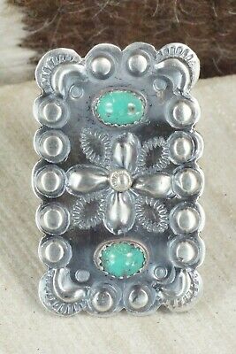 Turquoise and Sterling Silver Ring - Tim Yazzie - Size 7.5