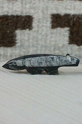 Wolf Zuni Fetish Carving - Kenric Laiwakete - High Lonesome Trading