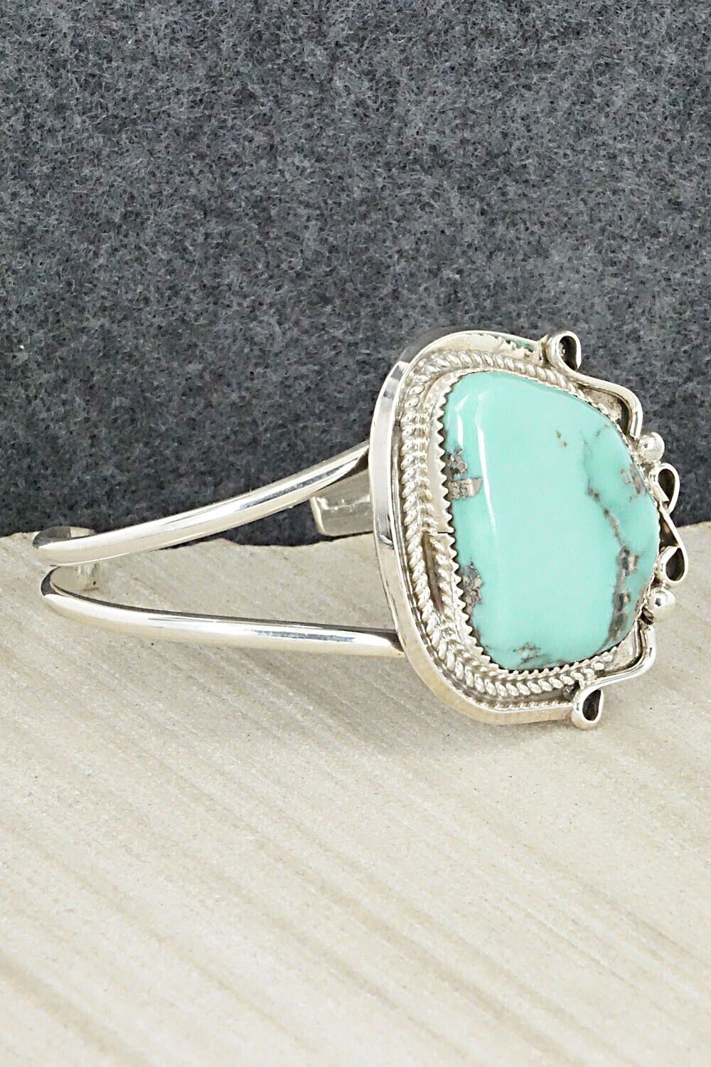 Turquoise & Sterling Silver Bracelet - Donavan Nez