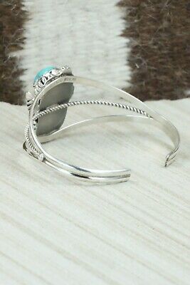 Turquoise, Coral & Sterling Silver Bracelet - Michael Calladitto