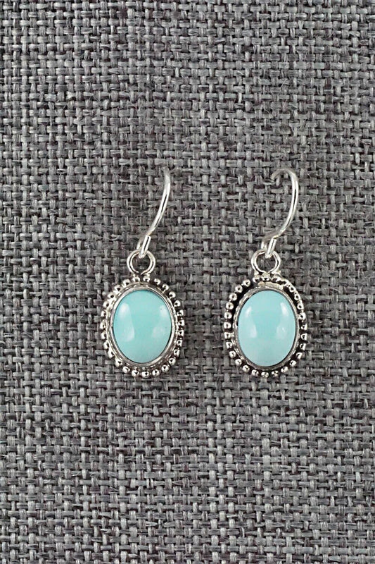 Turquoise & Sterling Silver Earrings - Rosemary Saunders