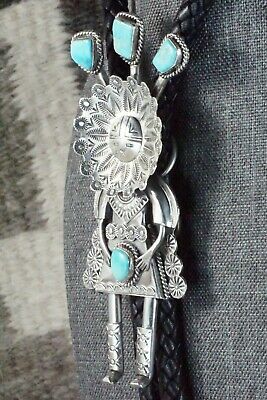 Turquoise & Sterling Silver Bolo Tie - Garret Hale