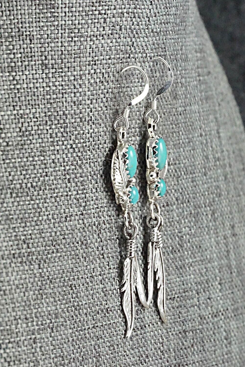Turquoise & Sterling Silver Earrings - Annie Spencer