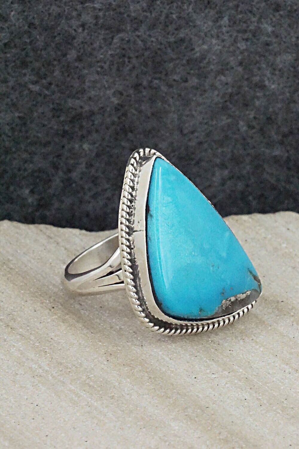 Turquoise & Sterling Silver Ring - Alice Rose Saunders - Size 6.25