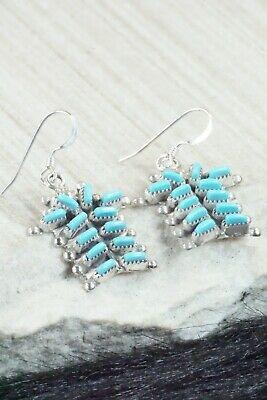 Turquoise & Sterling Silver Earrings - Vickie Johnson - High Lonesome Trading