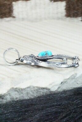 Turquoise & Sterling Silver Pendant - Kevin Billah