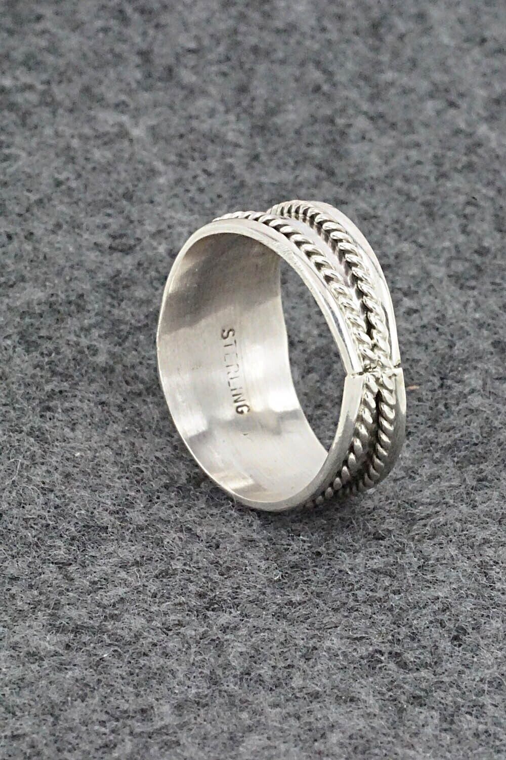 Turquoise & Sterling Silver Ring - Sondra Whitegoat - Size 10.5