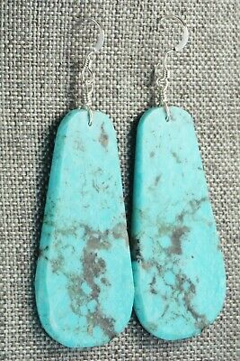 Turquoise & Sterling Silver Earrings - Lupe Lovato