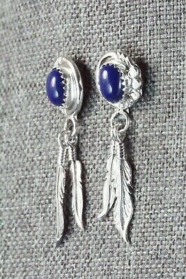 Lapis & Sterling Silver Earrings - Etta Larry