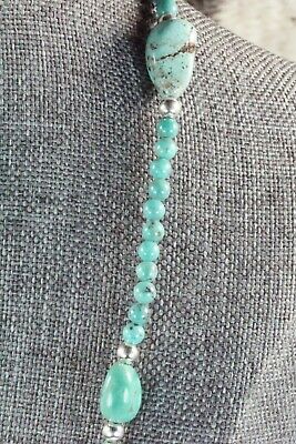 Turquoise & Sterling Silver Necklace - Navajo
