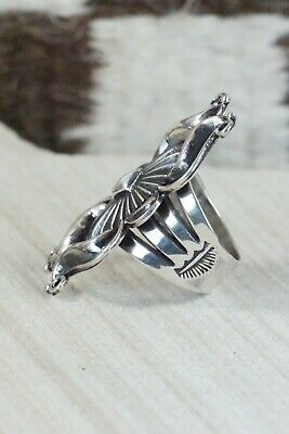 Navajo Sterling Silver Ring - Derrick Gordon - Size 7.5