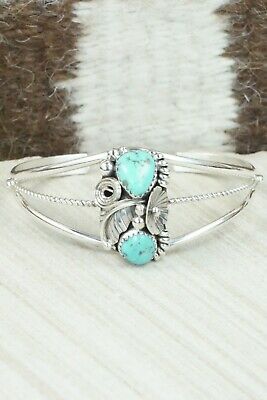 Turquoise & Sterling Silver Bracelet - Michael Calladitto