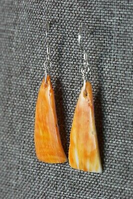 Navajo Spiny Oyster and Sterling Silver Earrings - Louise Joe - High Lonesome Trading