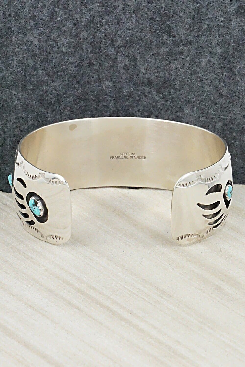 Turquoise & Sterling Silver Bracelet - Pearlene Spencer