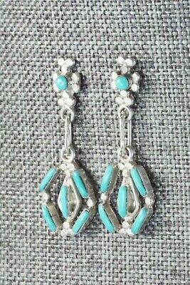 Turquoise & Sterling Silver Earrings - Phyllis Panteah