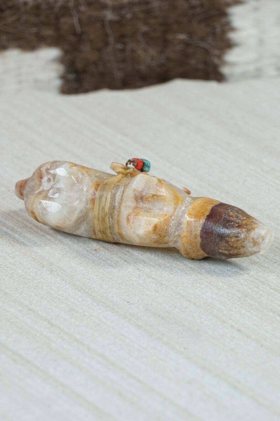 Mountain Lion Zuni Fetish Carving - Peter Gasper - High Lonesome Trading