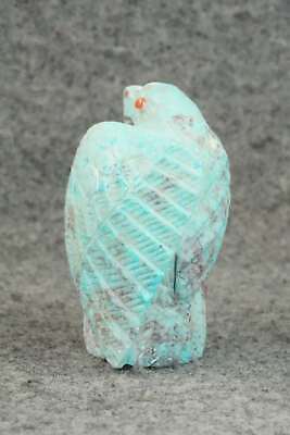 Eagle Zuni Fetish Carving - Derrick Kaamasee