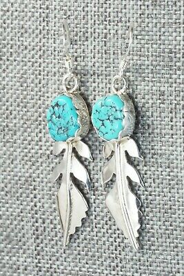 Turquoise & Sterling Silver Earrings - Spencer