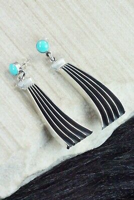 Turquoise & Sterling Silver Earrings - James Bahe