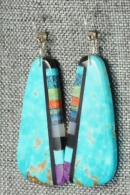 Multi Stone & Sterling Silver Earrings - Ronald Chavez