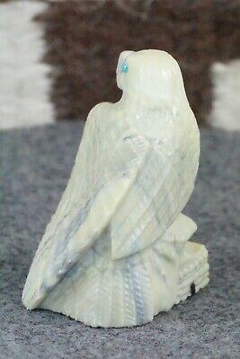 Eagle Zuni Fetish Carving - Derrick Kaamasee - High Lonesome Trading