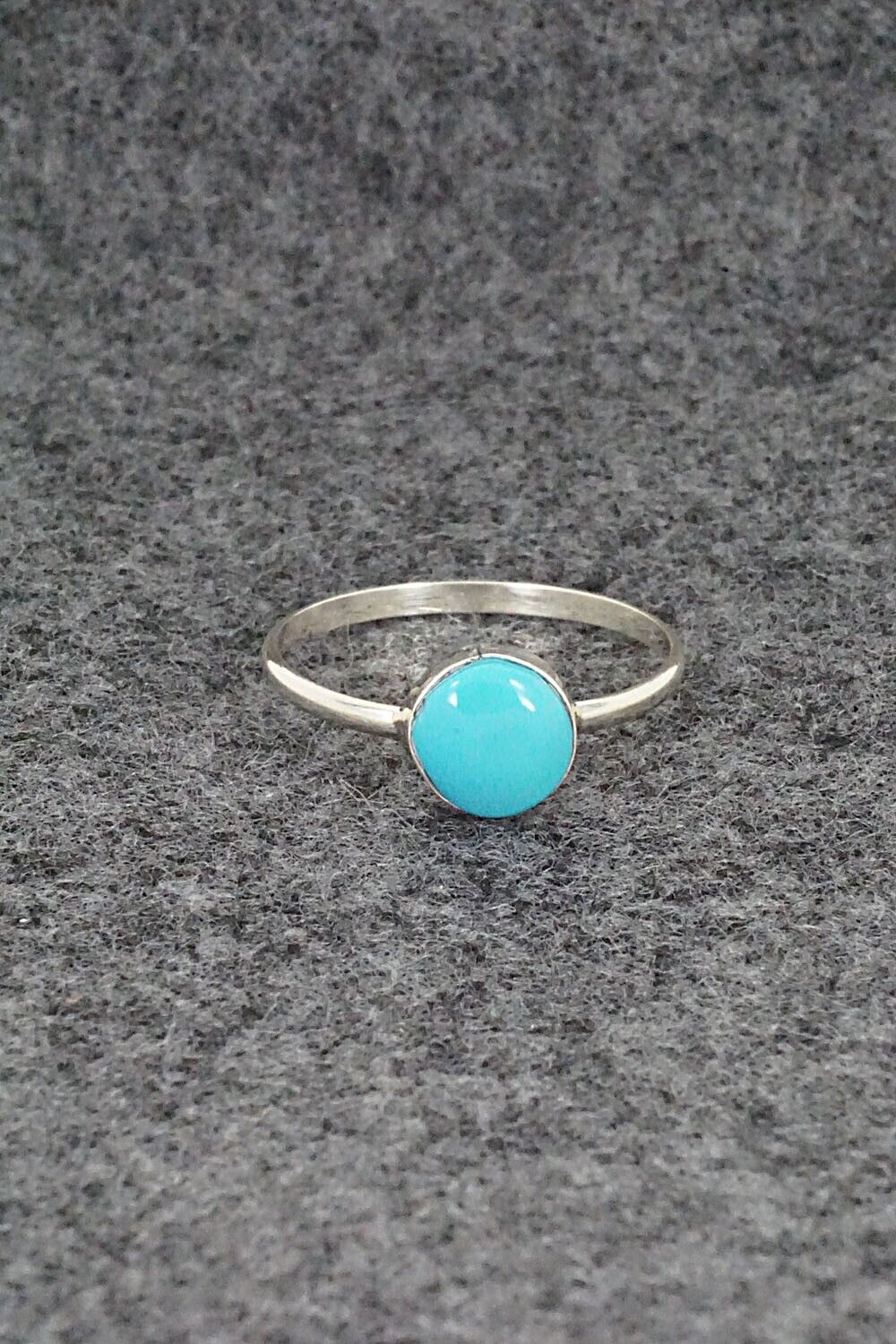 Turquoise & Sterling Silver Ring - Trista Slow - Size 6.5