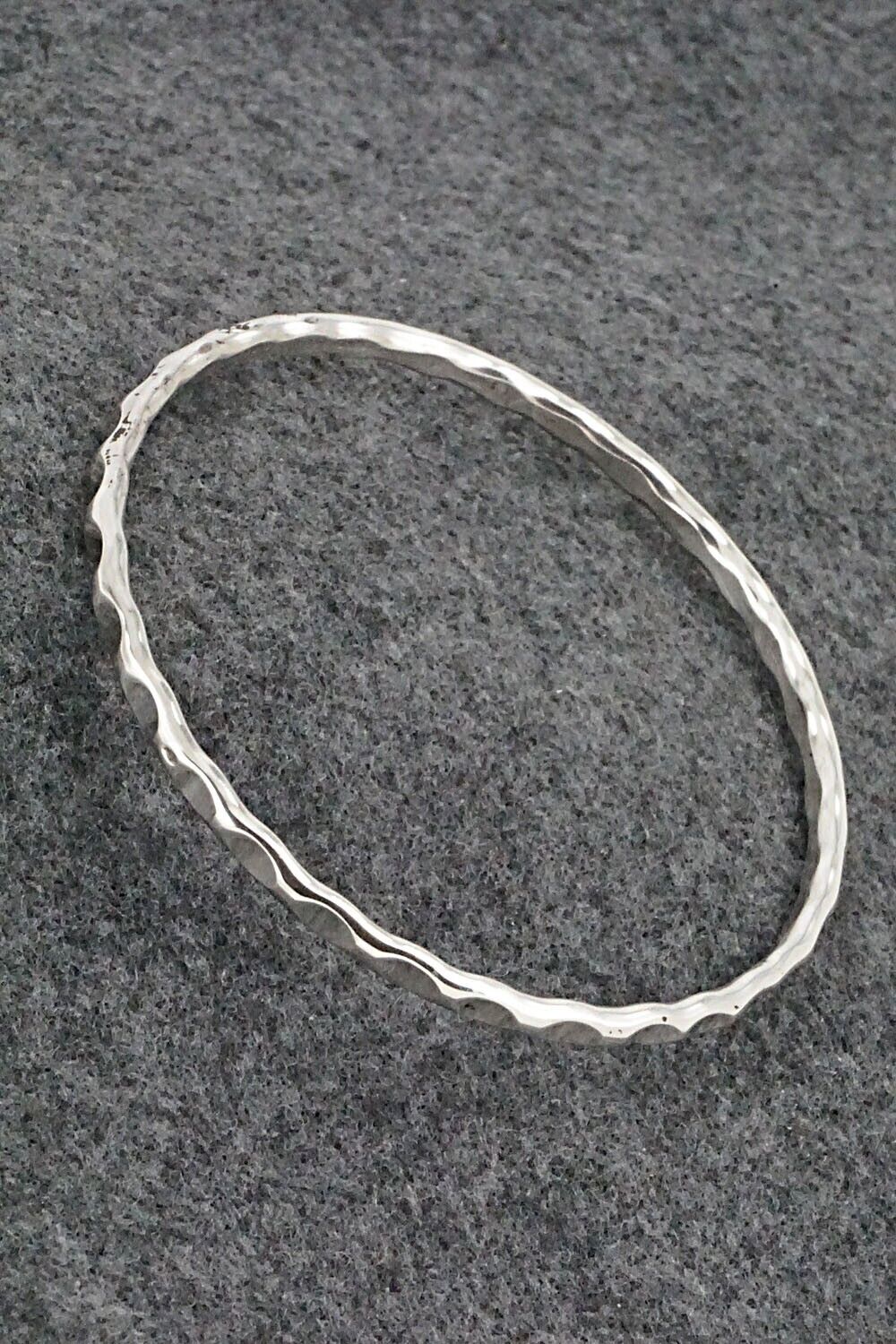 Sterling Silver Bangle Bracelet - Elaine Tahe