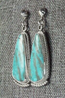 Turquoise & Sterling Silver Earrings - Verley Betone