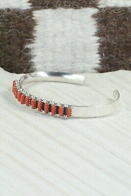 Coral & Sterling Silver Bracelet - Veronica Martza