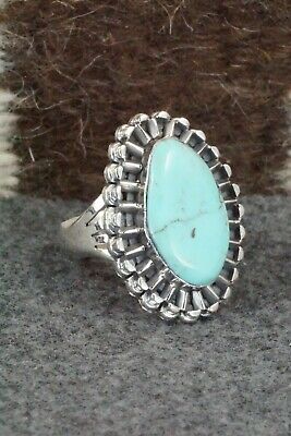 Turquoise & Sterling Silver Ring - Jimson Belin - Size 10