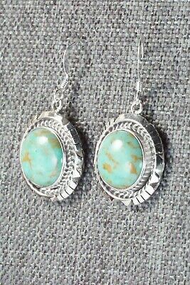 Turquoise & Sterling Silver Earrings - Amos Begay