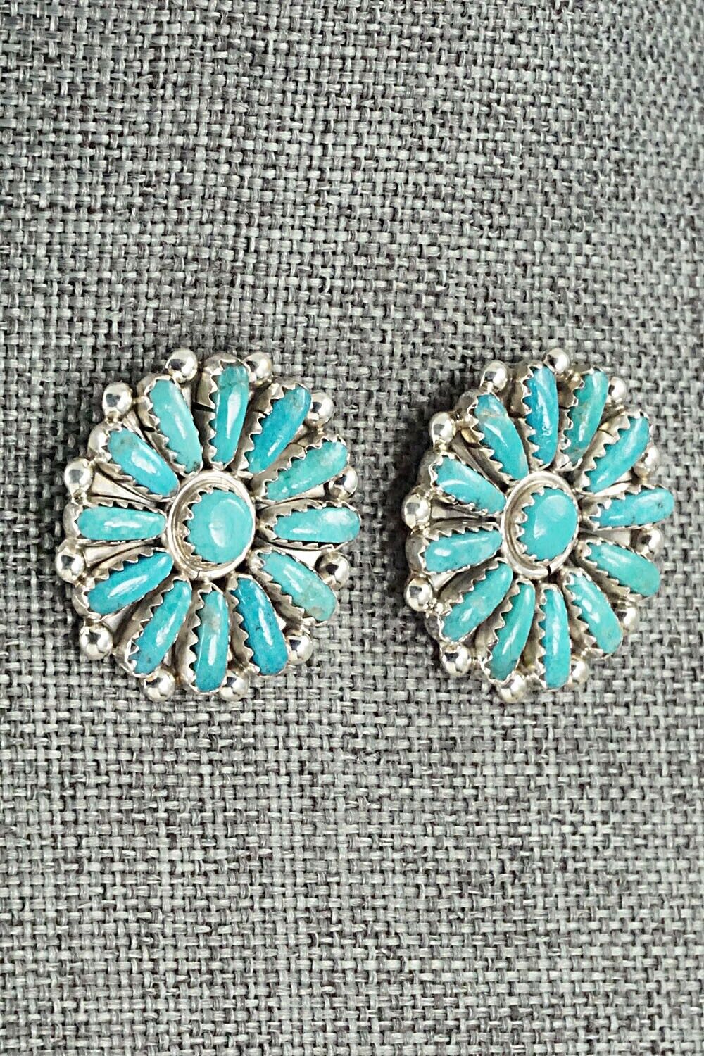 Turquoise & Sterling Silver Earrings - Philena Byjoe